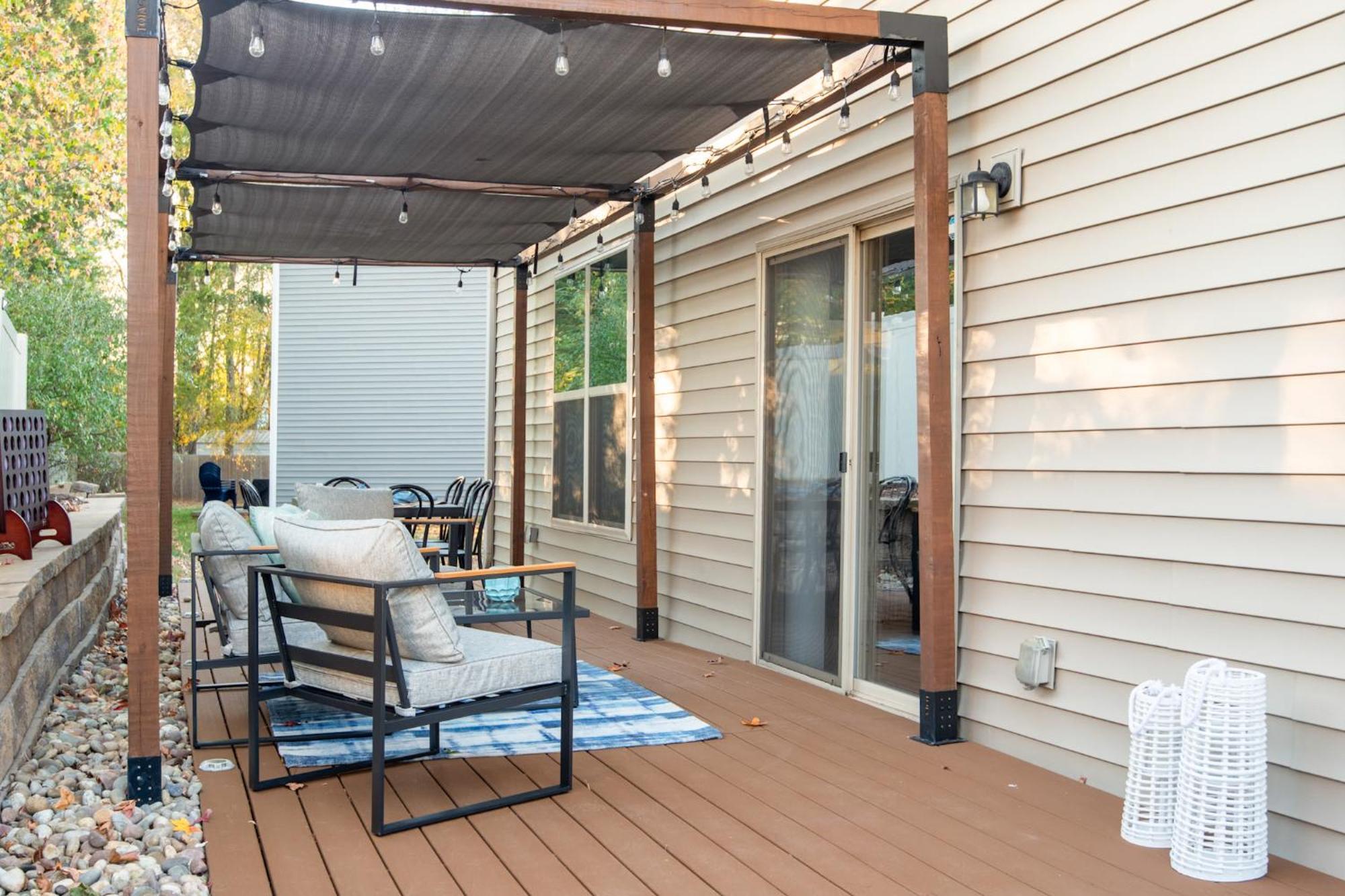 夏洛特Near Clt Airport - 4Bd - Backyard - Balcony别墅 外观 照片