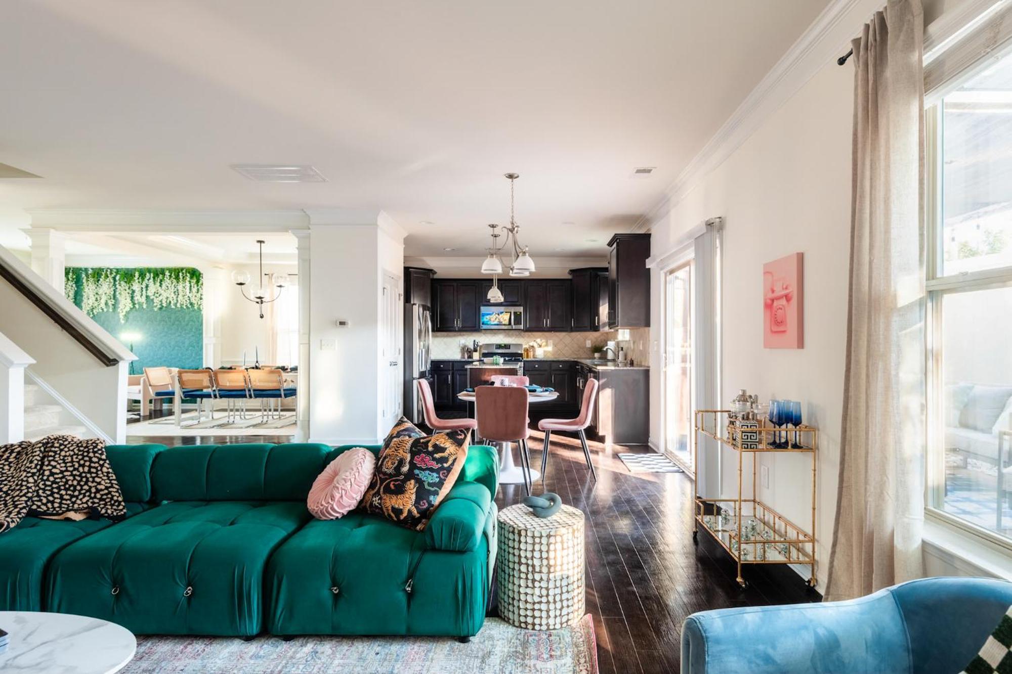 夏洛特Near Clt Airport - 4Bd - Backyard - Balcony别墅 外观 照片